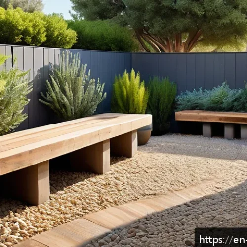 Home 32 조경 프로젝트 비용 산출법 - A detailed, realistic backyard landscaping scene showcasing a freshly installed natural stone patio ...
